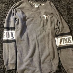 Grey Crewneck Sweater from Pink